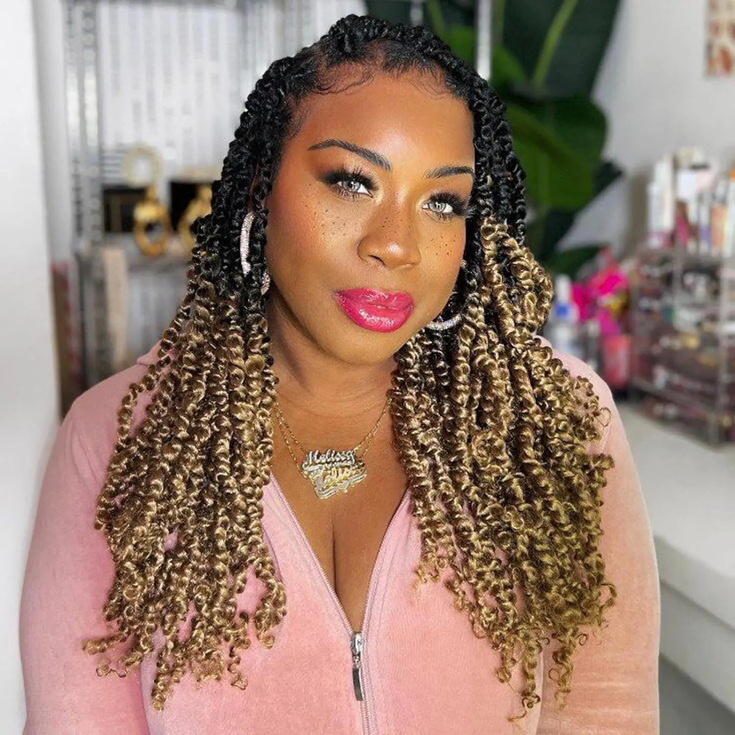 ( US ONLY) FAST SHIPPING NB | Toyotress® Tiana Passion Twist Hair - Pre-twisted Crochet Braids Natural Black, Pre-looped Synthetic Braiding Hair Extensions Toyotress